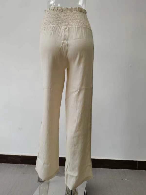 boho High Waist Flare Pants