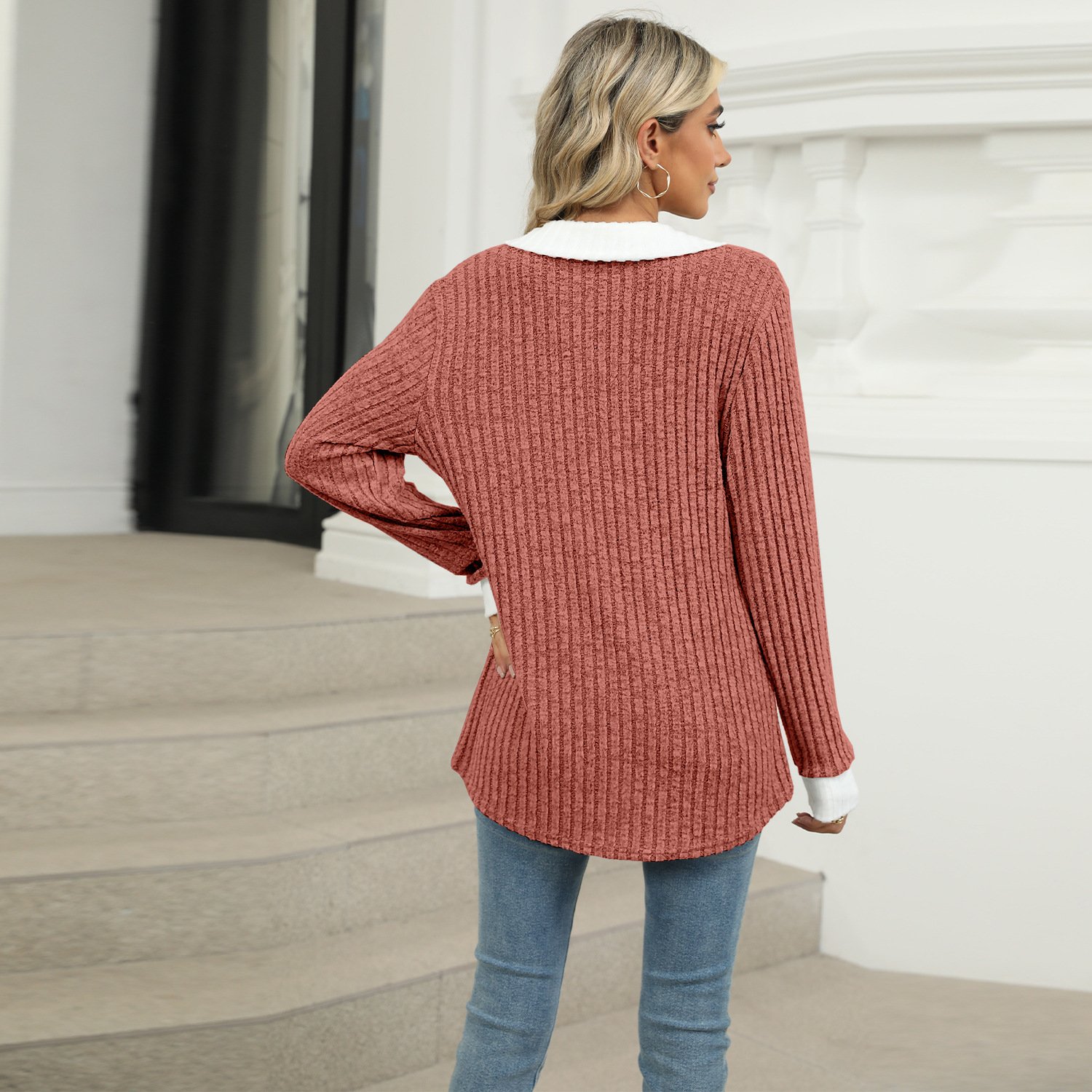hippie Cozy Loose Rib Sweater
