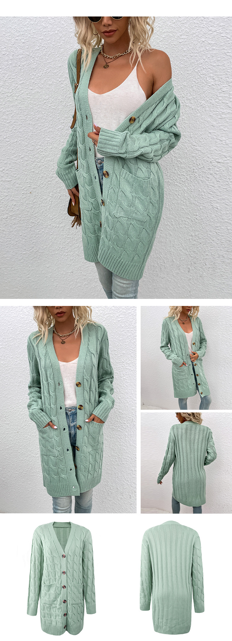 hippie Cardigan Cozy Knit Fashion