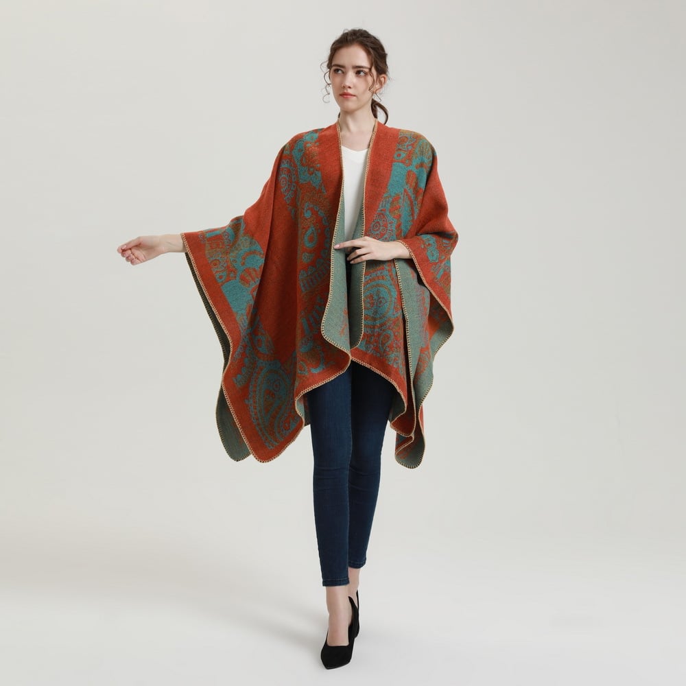 boho Cashmere Split Scarf