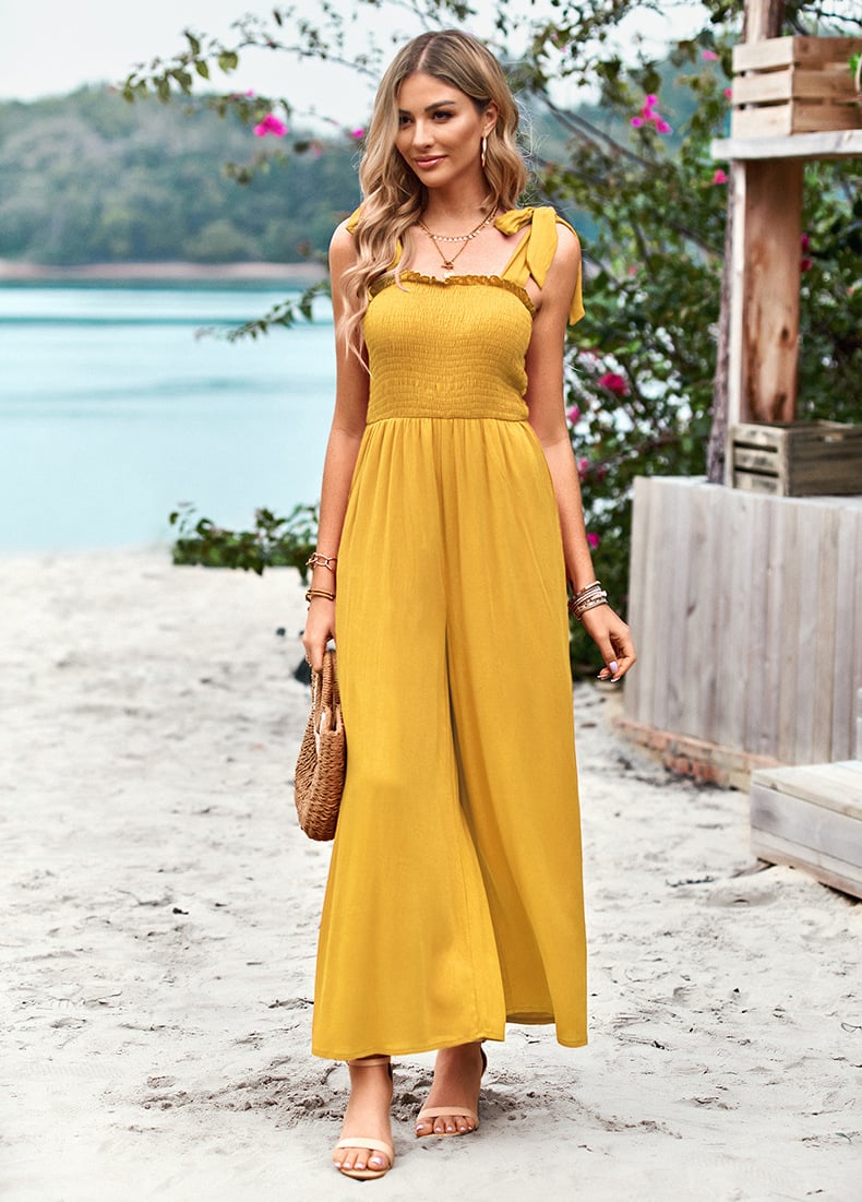 bohemian Casual Summer Jumpsuit Festive