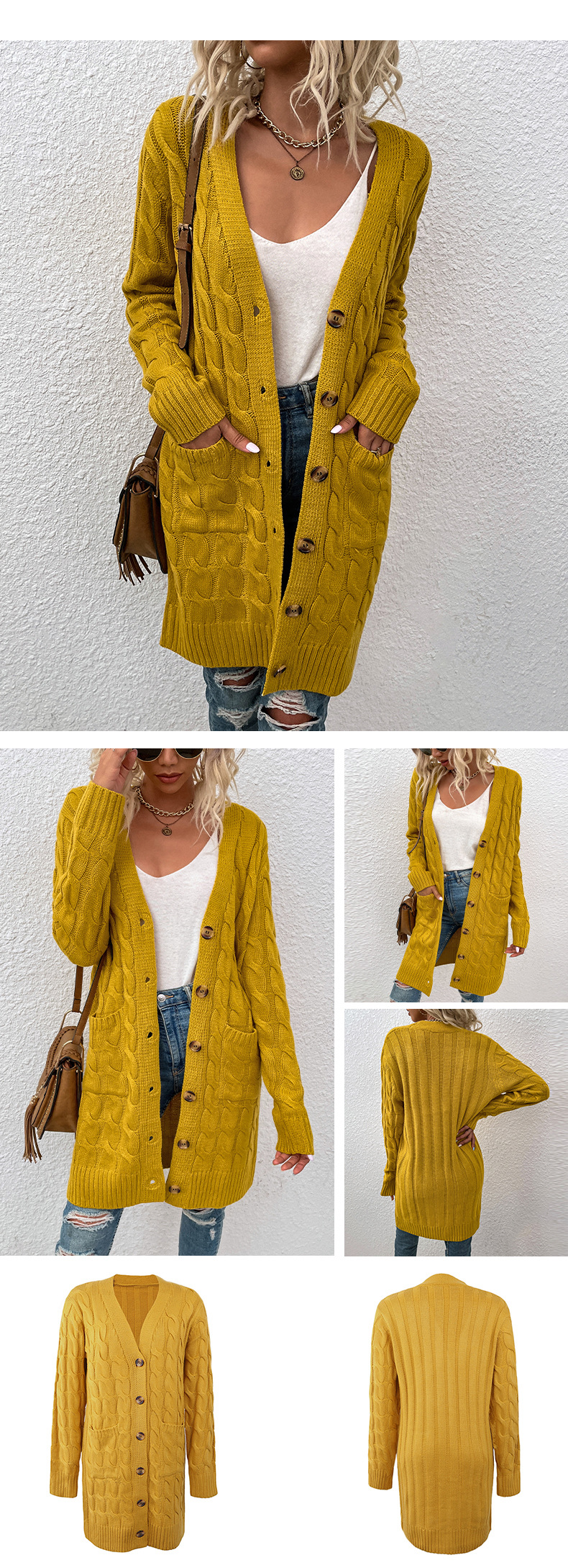 vintage Cardigan Cozy Knit Fashion
