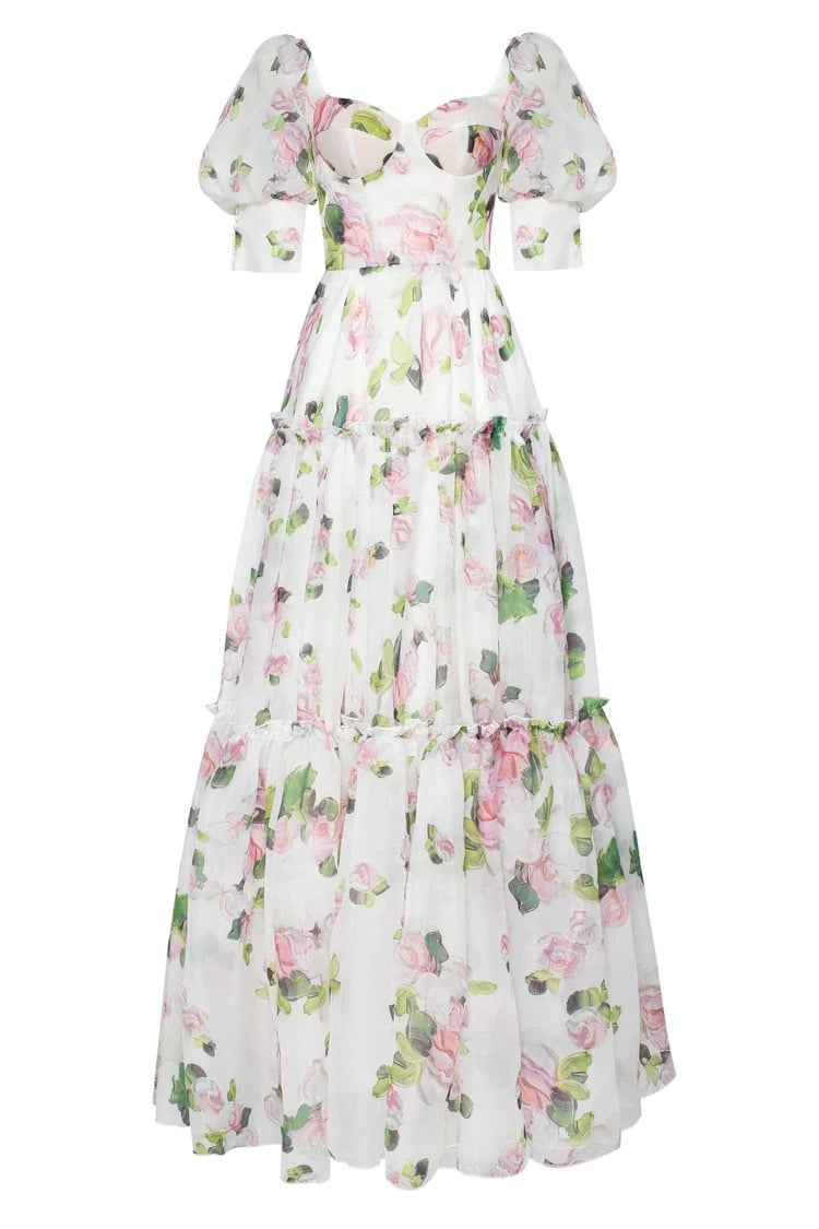 gypsy Floral Off-Shoulder Dress