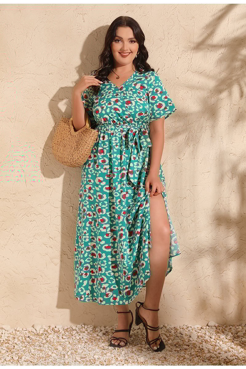 Plus Size gypsy Floral Dress