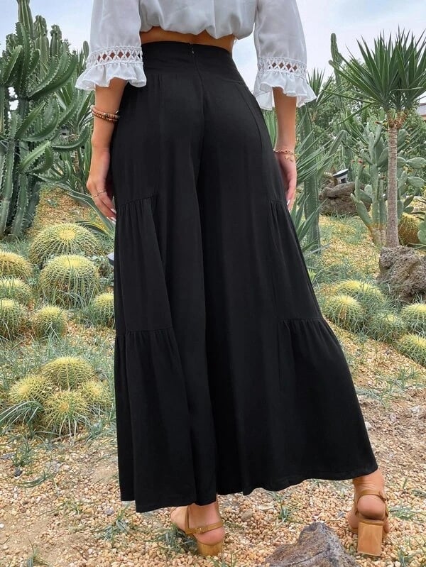 hippie Flare Pants High Waist