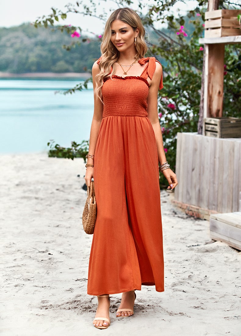 boho Casual Summer Jumpsuit Festive