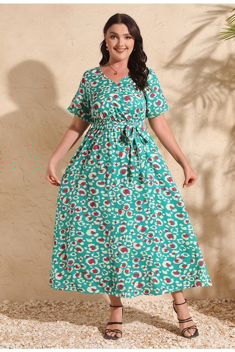 Plus Size hippie Floral Dress