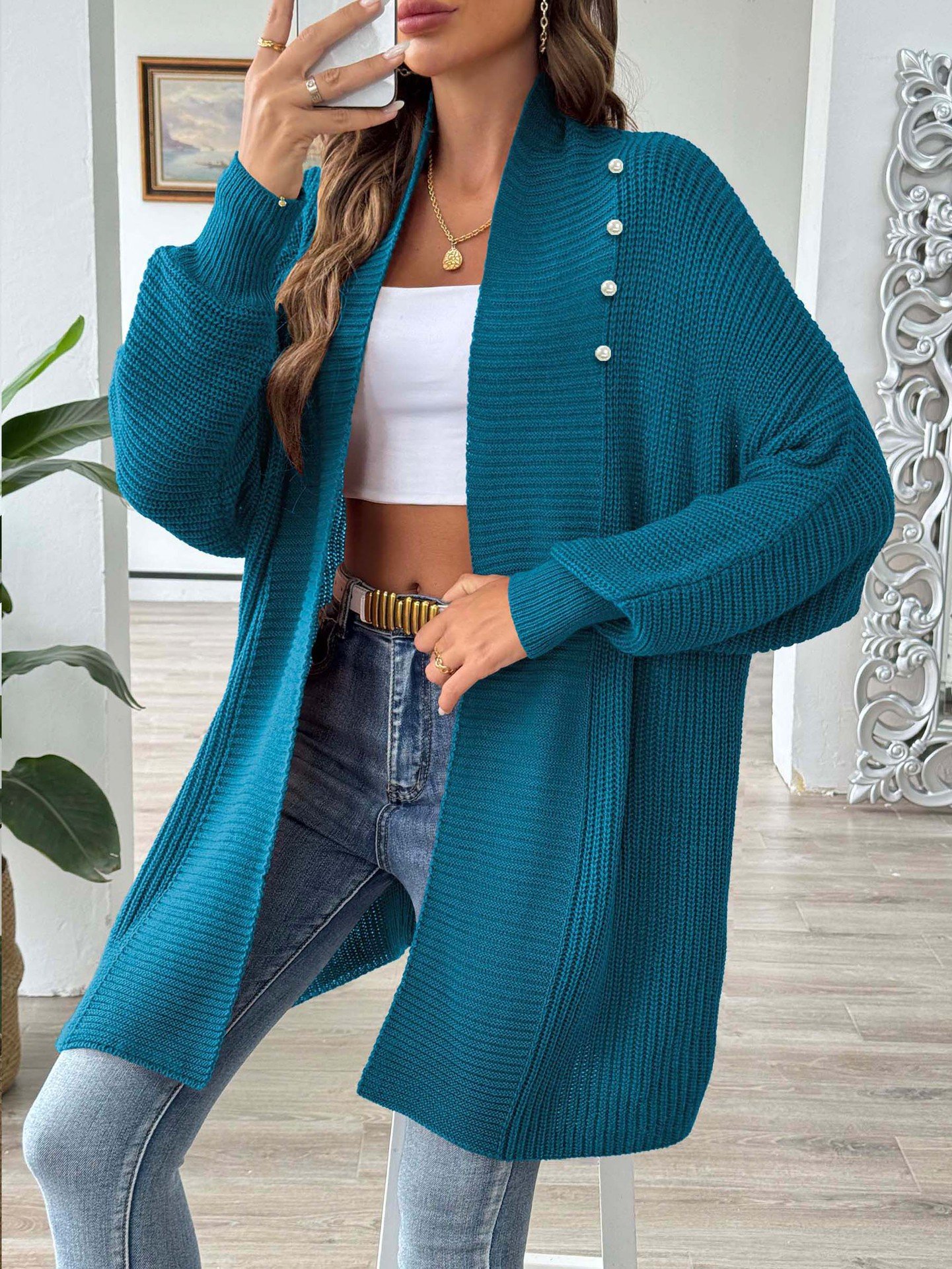 vintage Women's Winter Sweater Cardigan