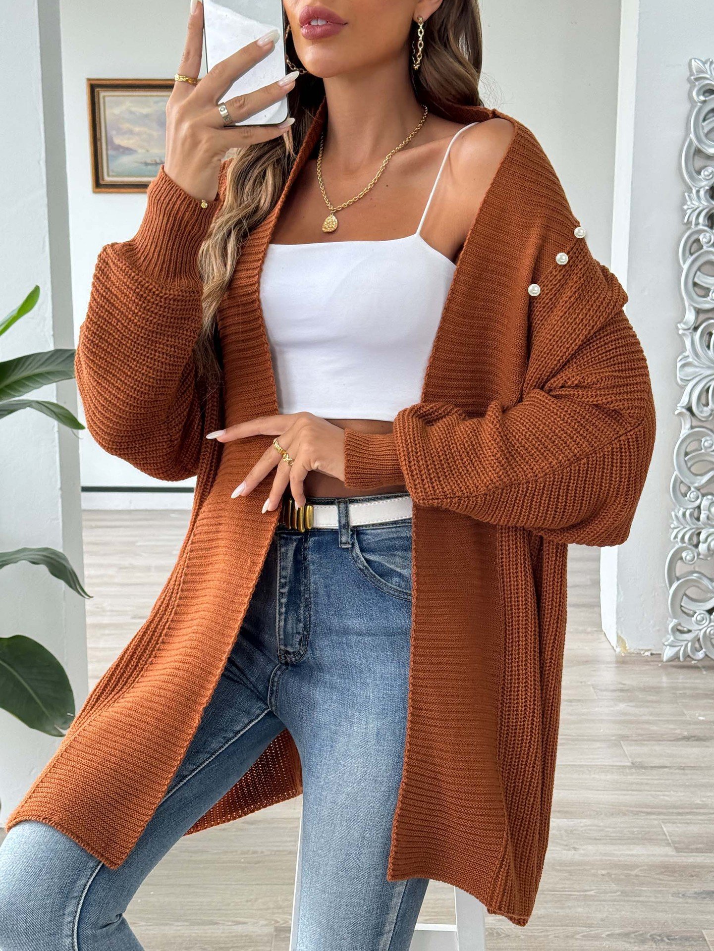 vintage Women's Winter Sweater Cardigan