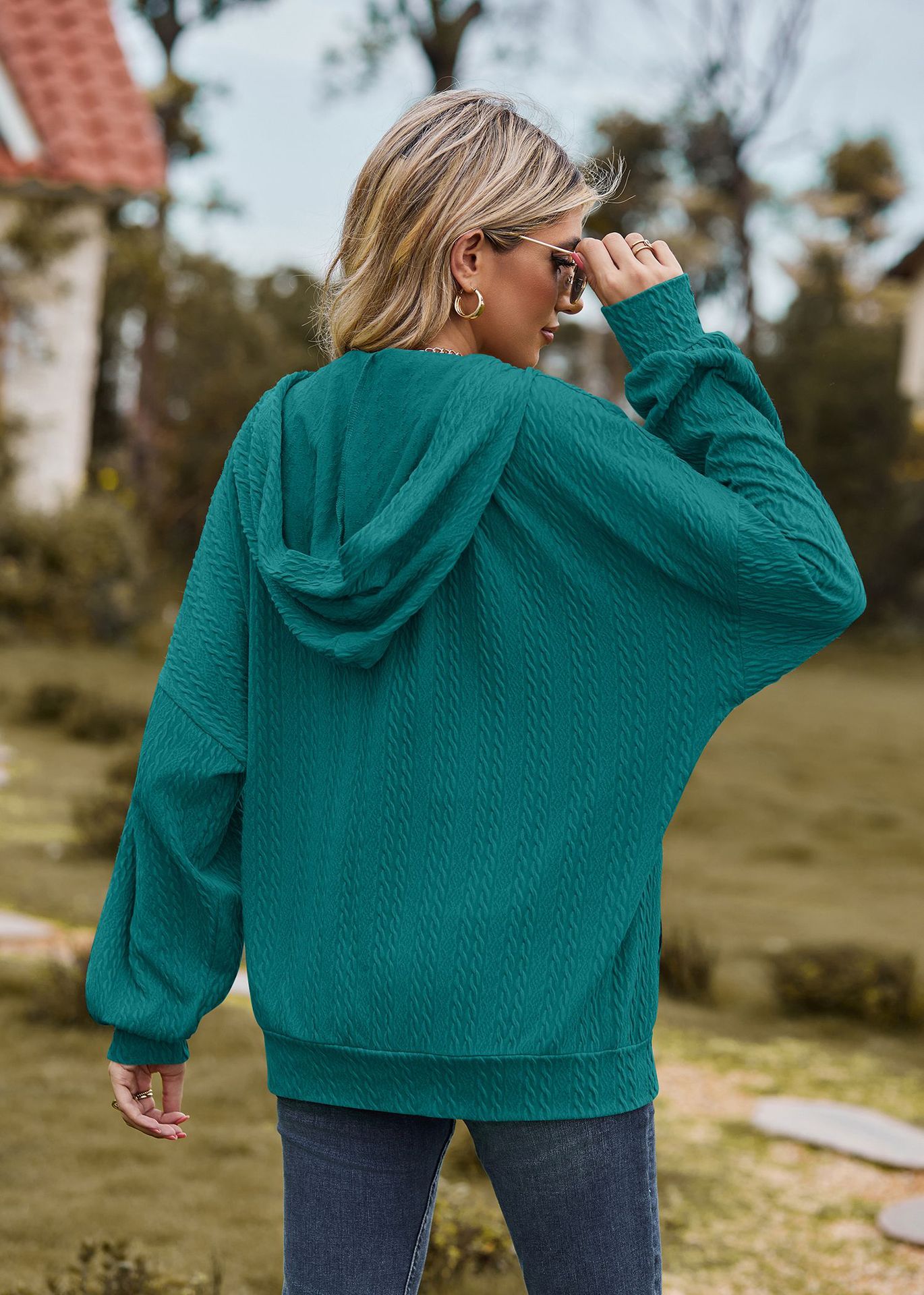bohemian Pocket Long Sleeve Sweater