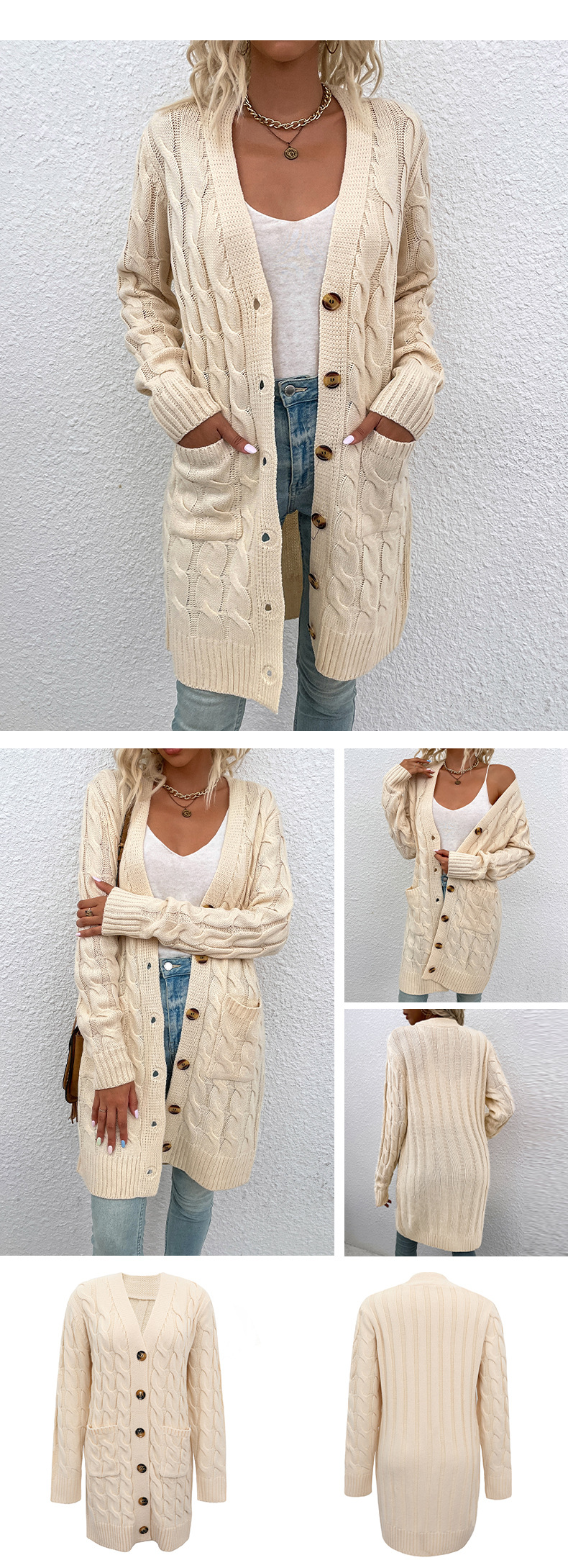 hippie Cardigan Cozy Knit Fashion