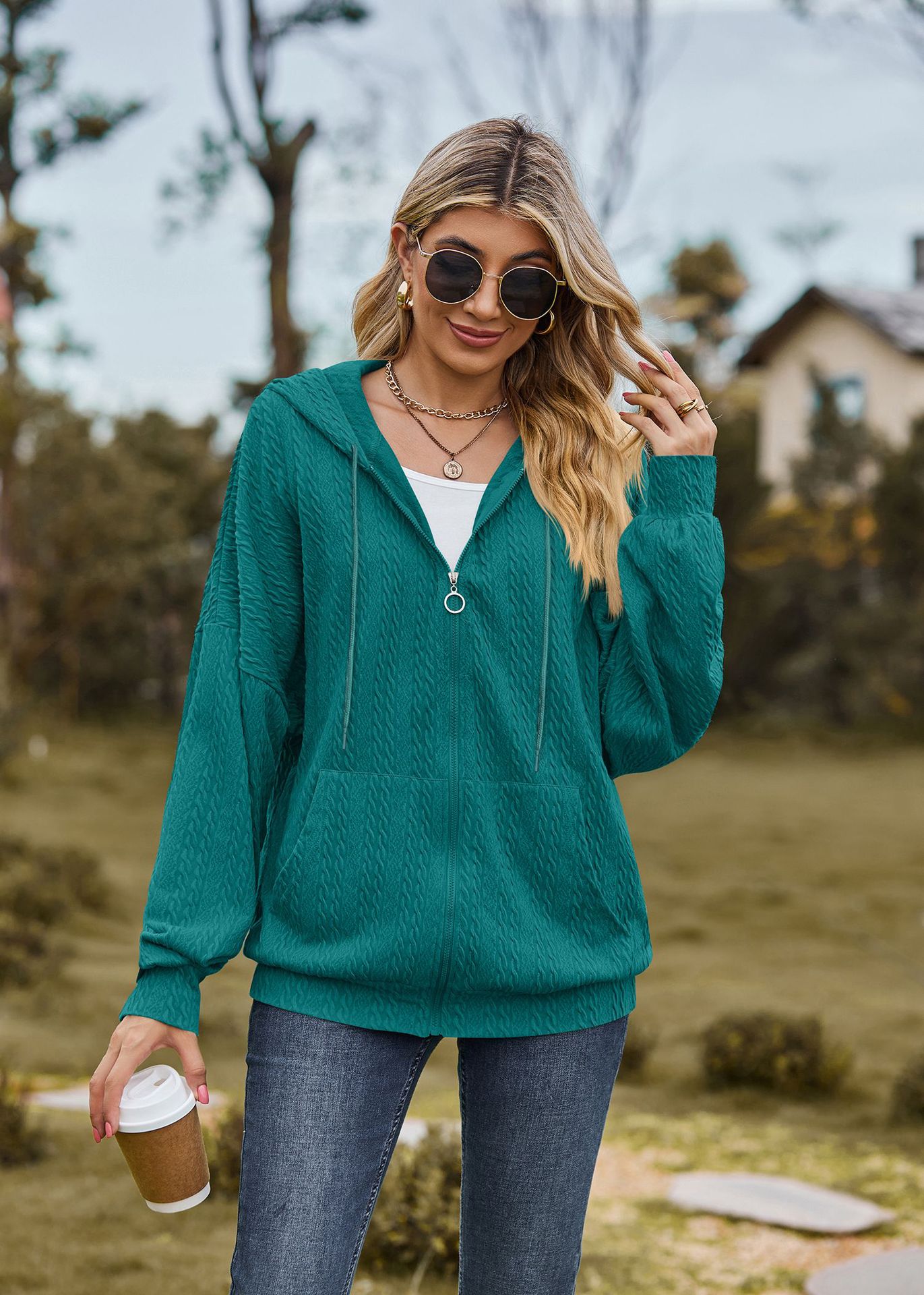 hippie Pocket Long Sleeve Sweater