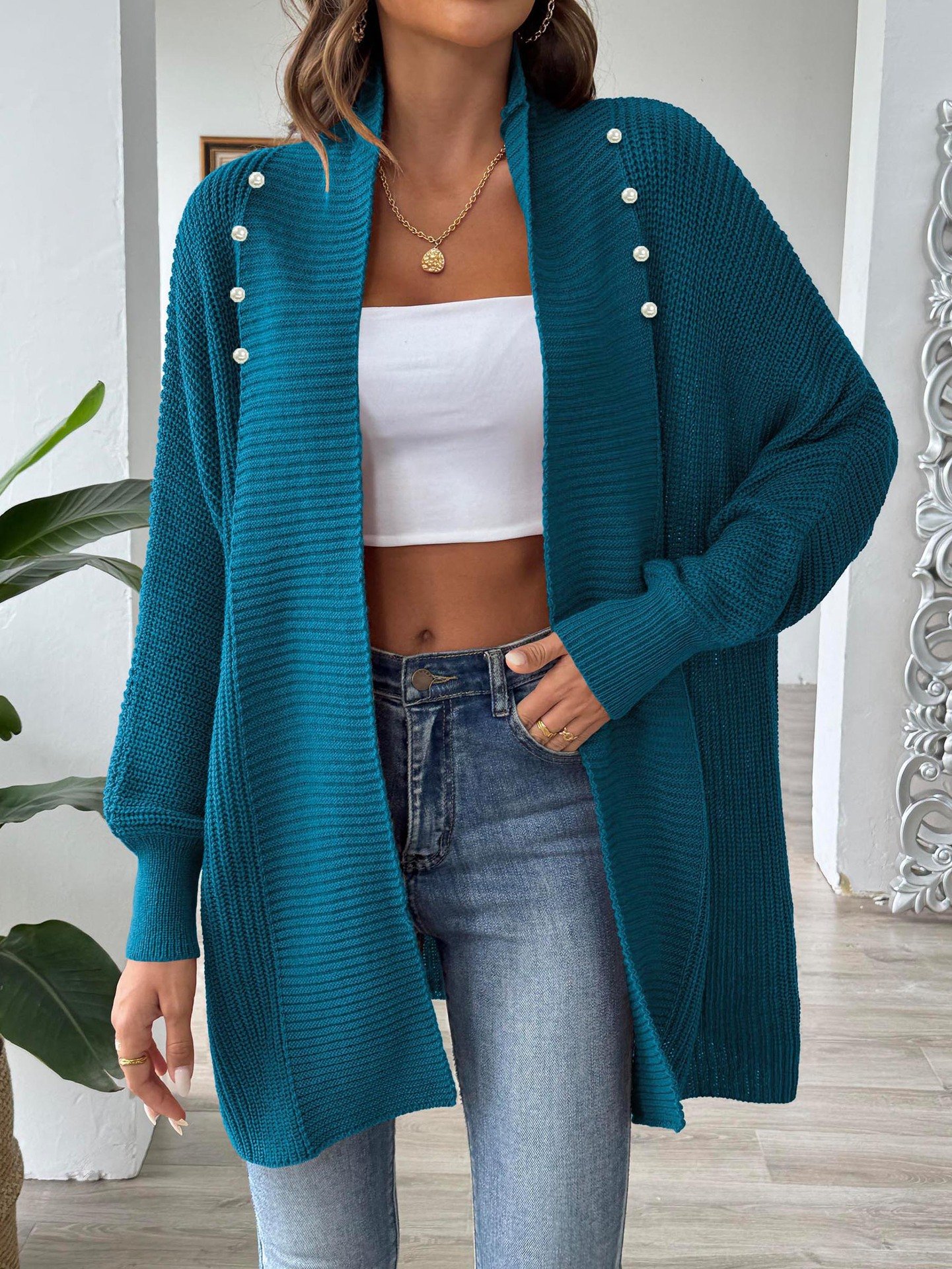 hippie Women's Winter Sweater Cardigan
