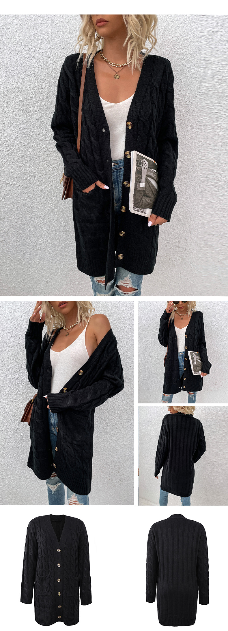 boho Cardigan Cozy Knit Fashion