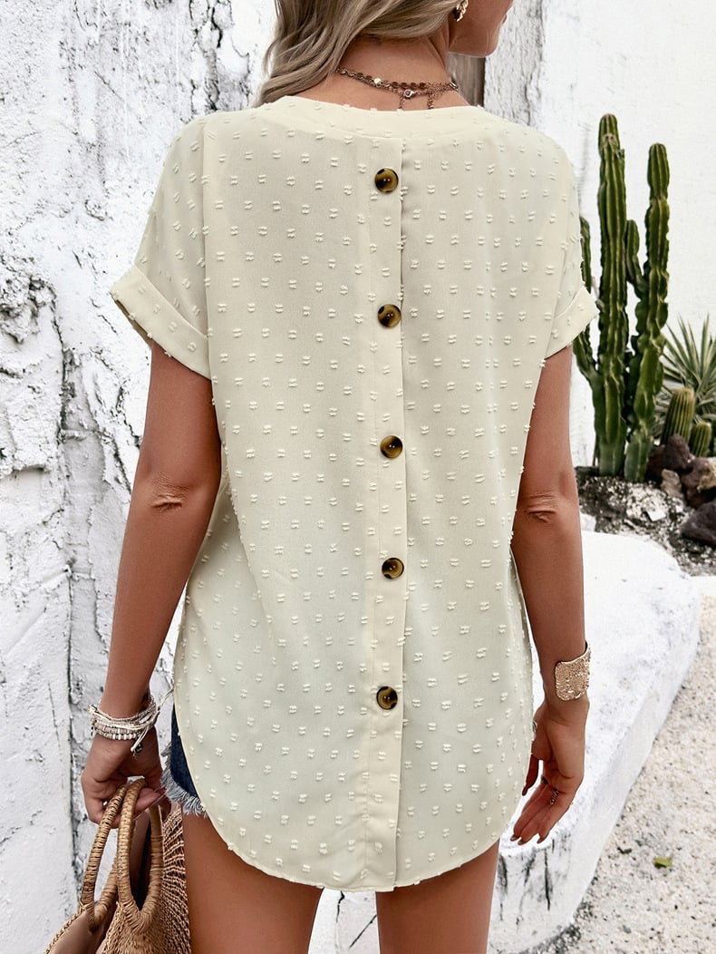 boho Casual V-Neck Blouse