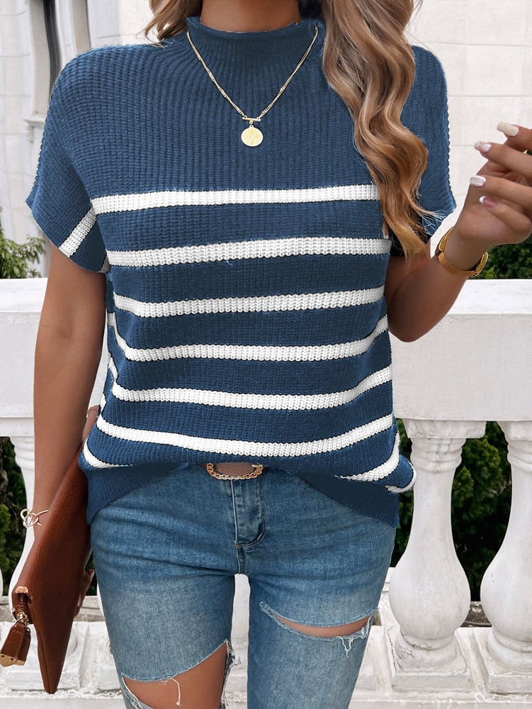 bohemian Contrast Pullover Summer Blouse