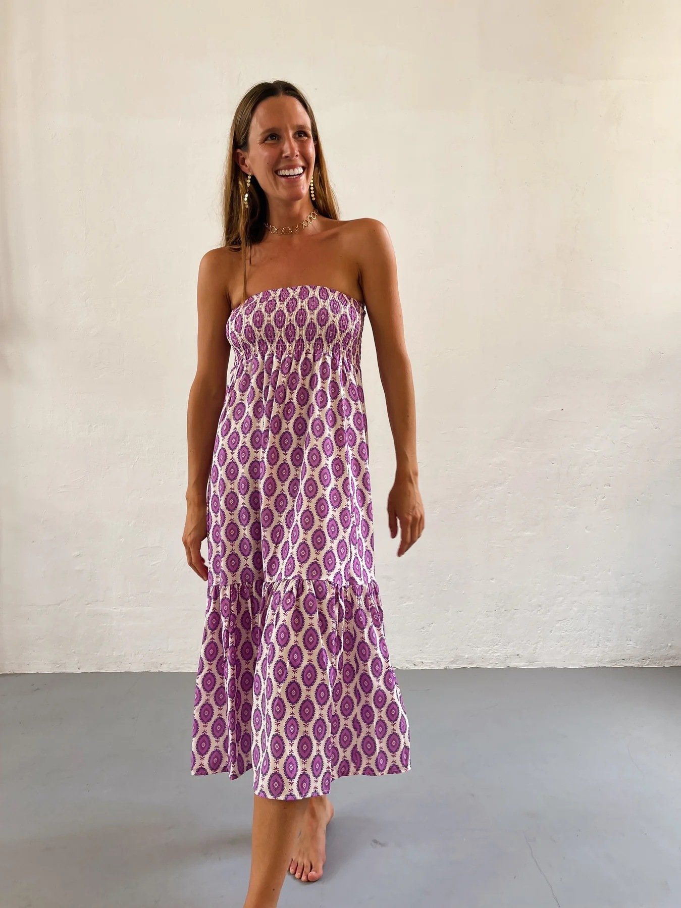 boho Floral Maxi Skirt Women