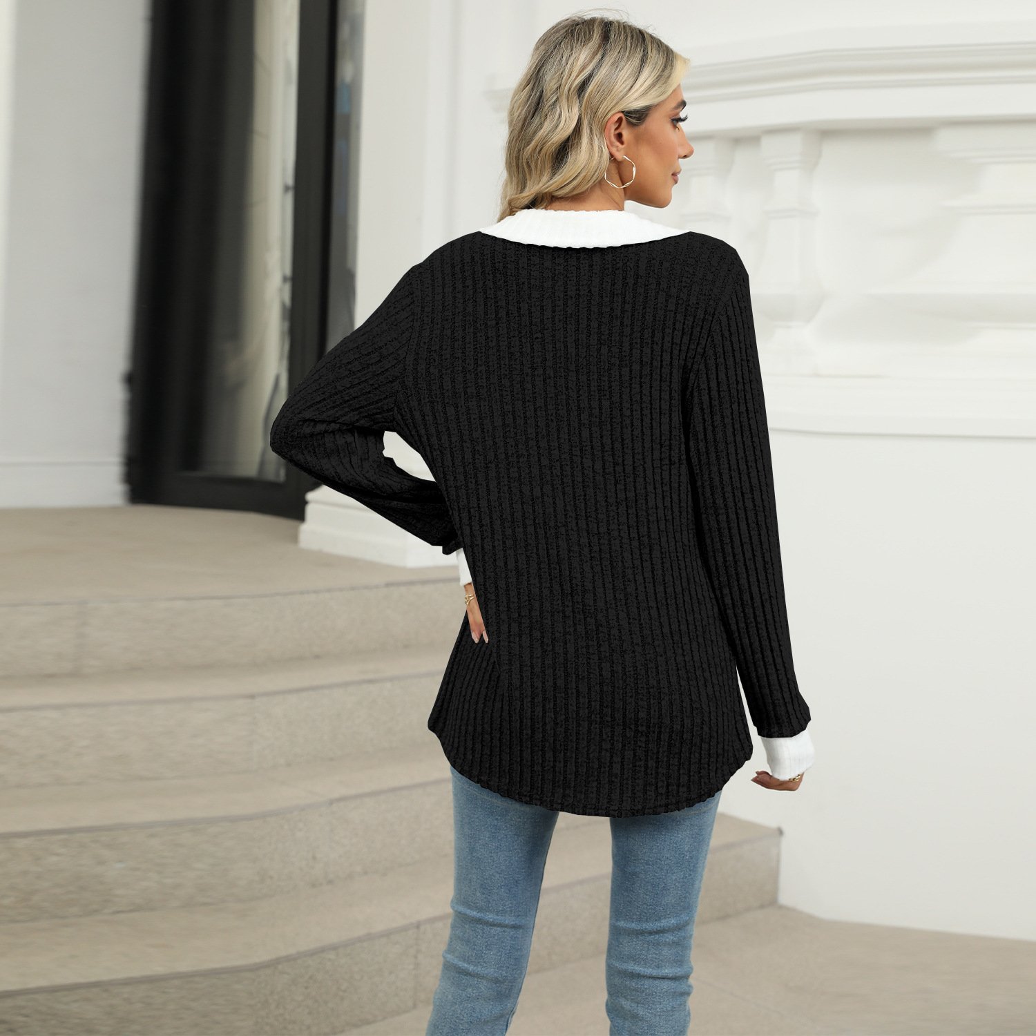 hippie Cozy Loose Rib Sweater