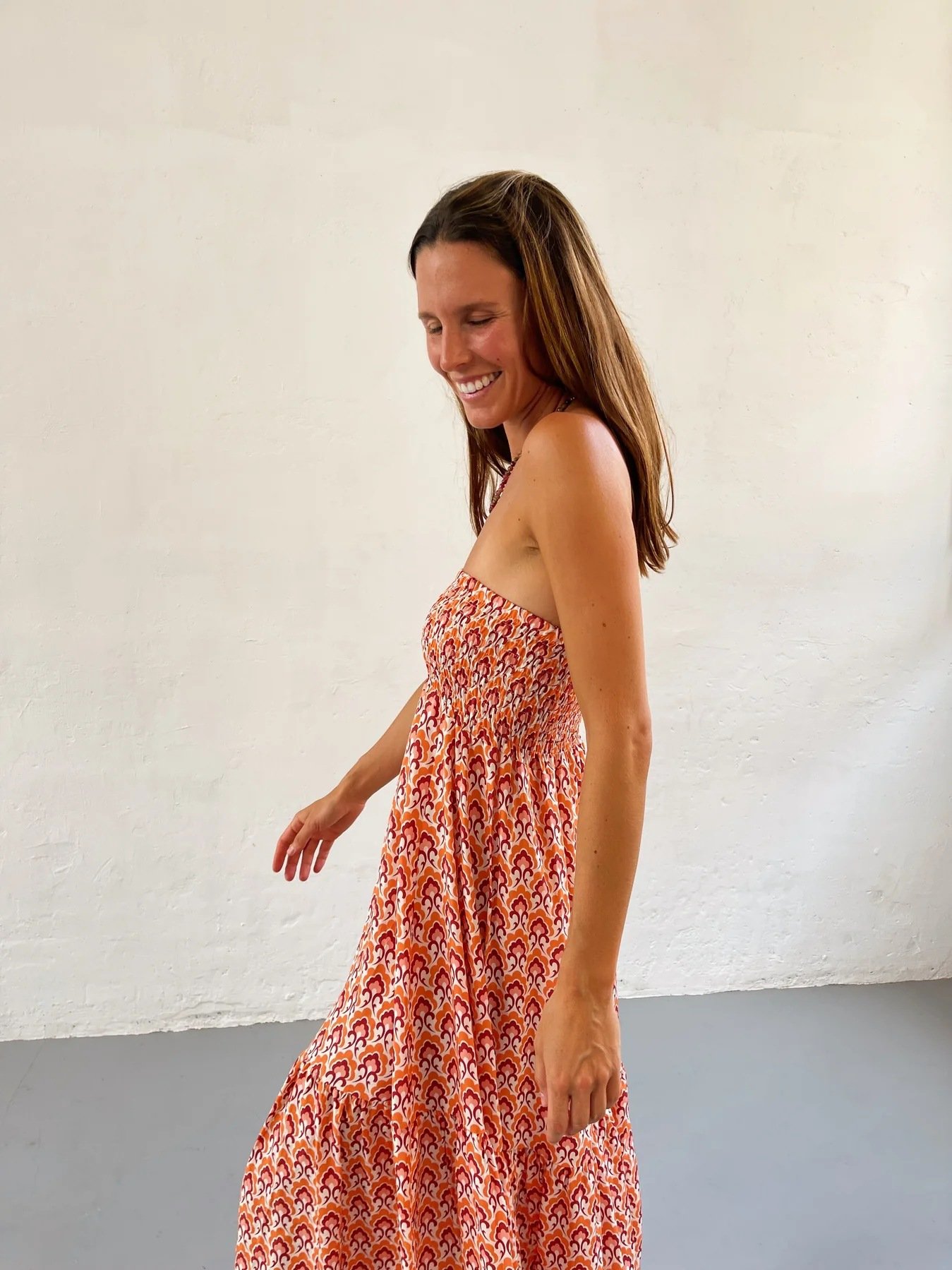 boho Floral Maxi Skirt Women