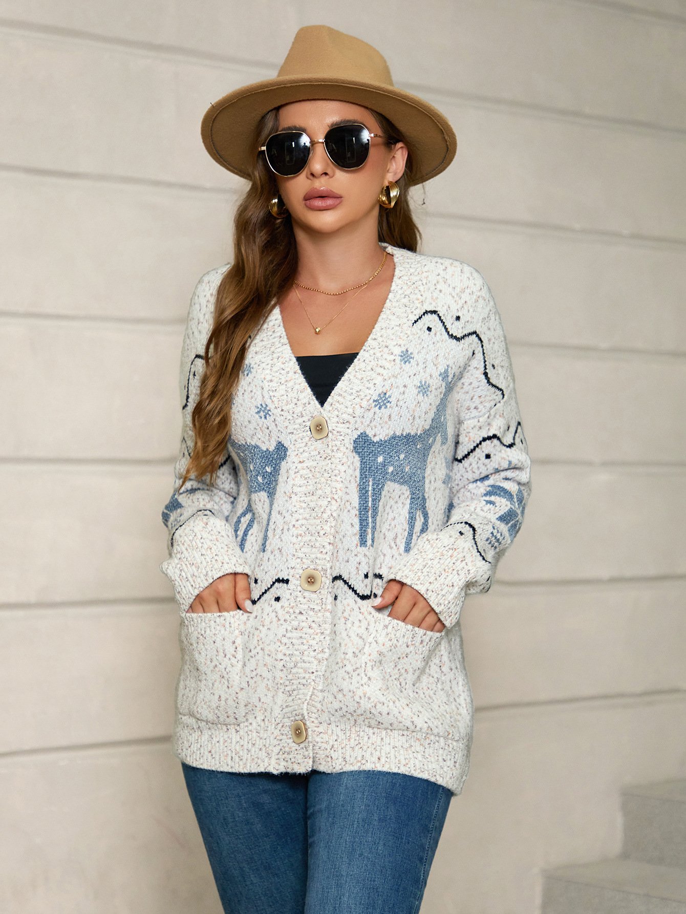 Cozy hippie Sweater Cardigan Women