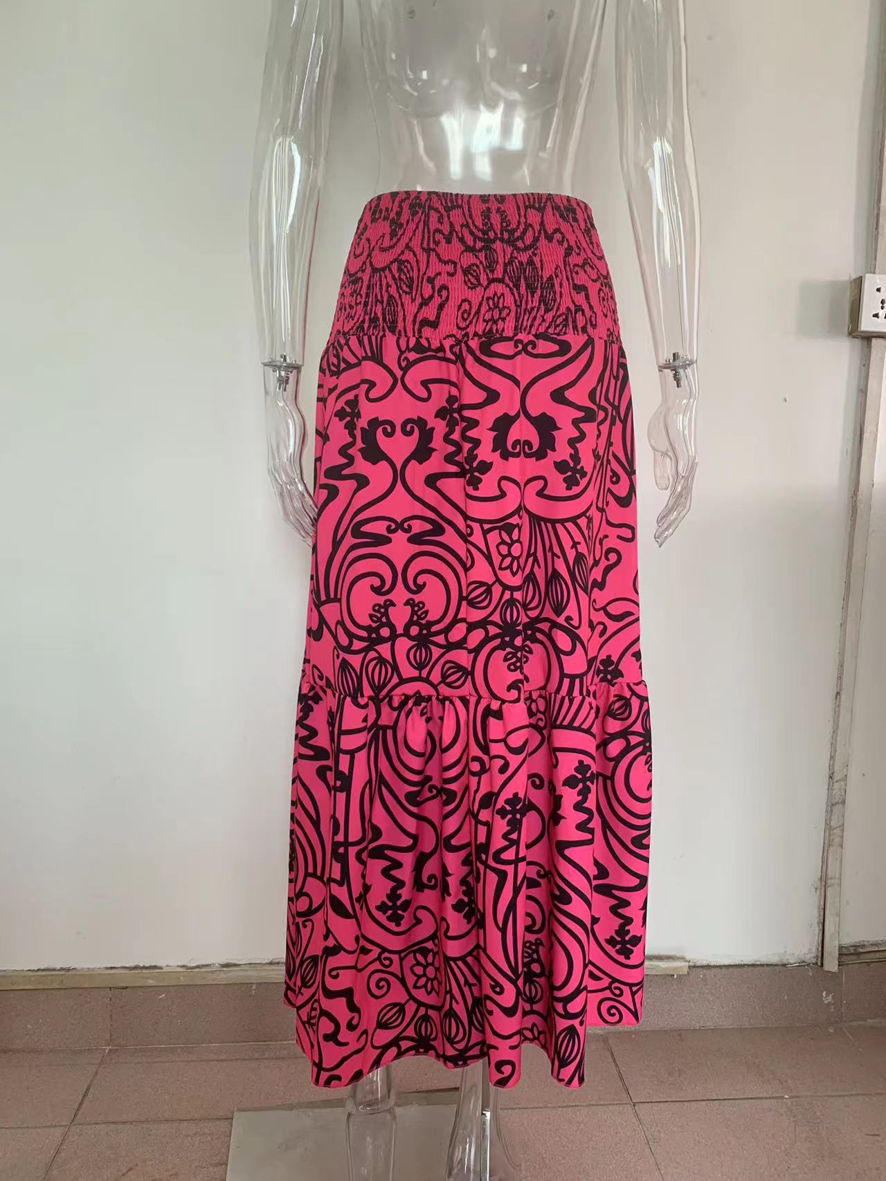 boho Floral Maxi Skirt