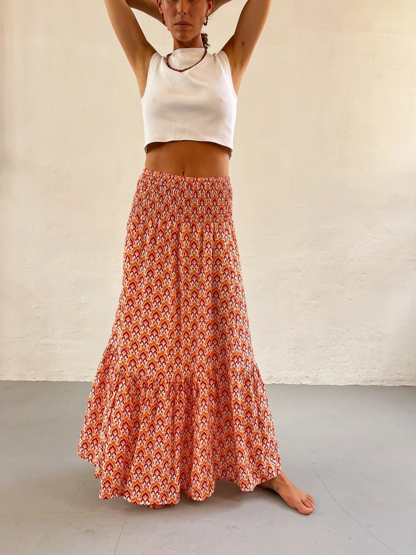 gypsy Floral Maxi Skirt Women