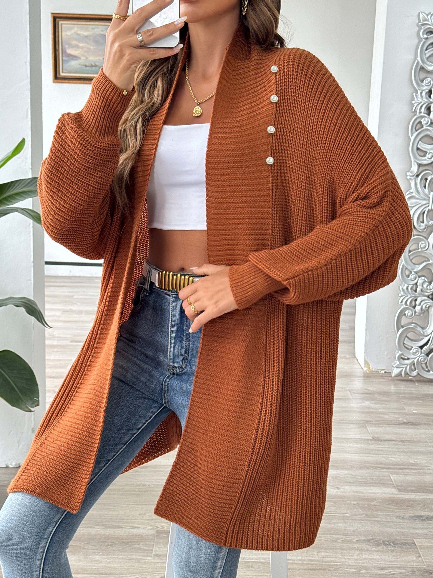 boho Women's Winter Sweater Cardigan