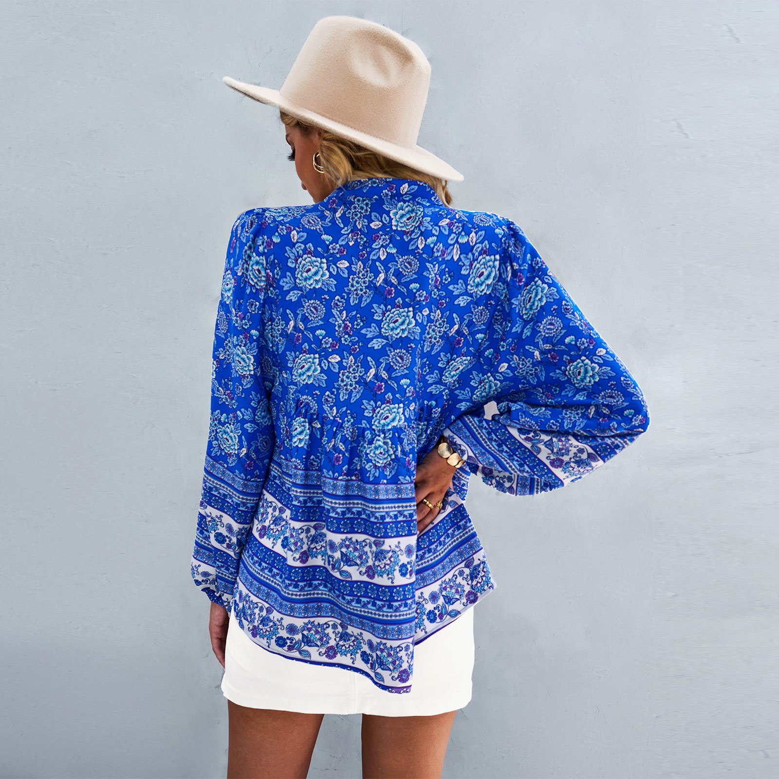 bohemian Long-Sleeved Blouse for Autumn