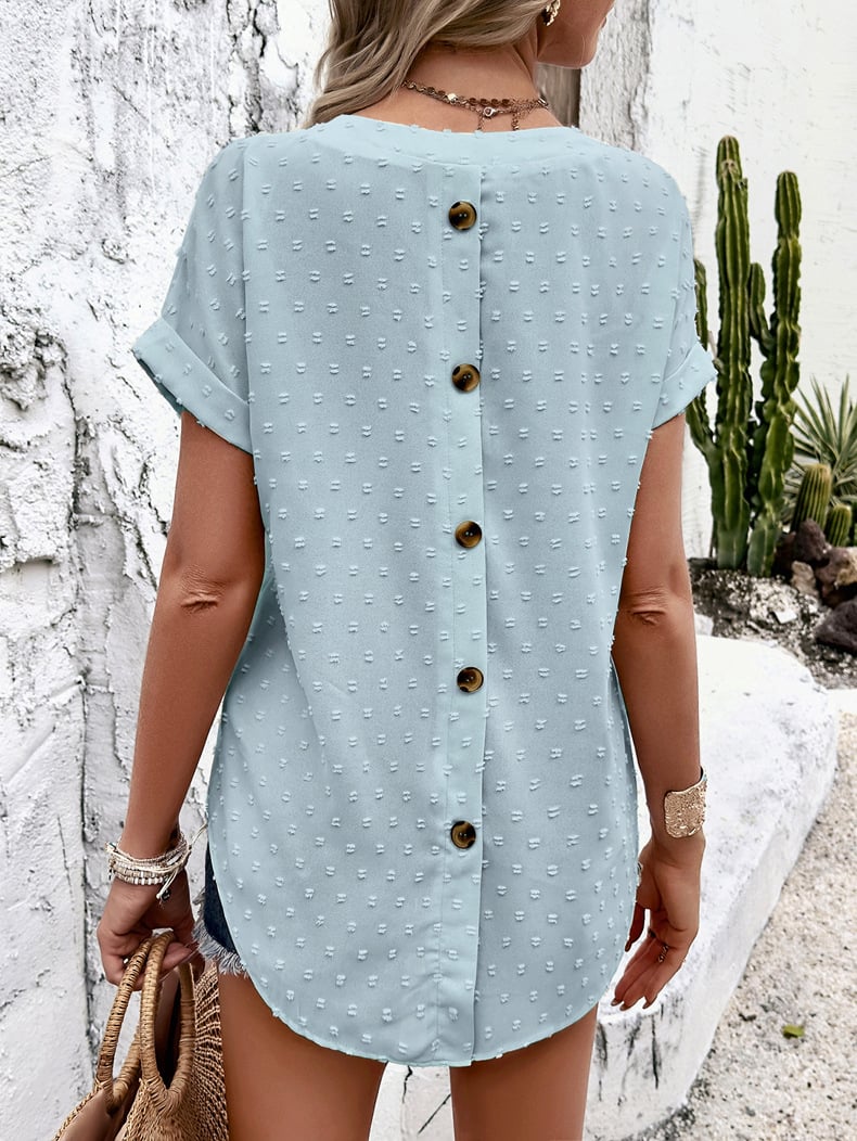 boho Casual V-Neck Blouse