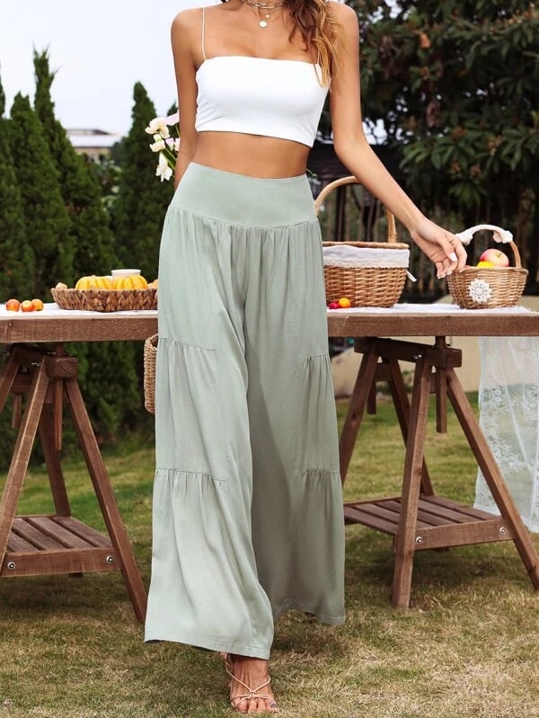 vintage Flare Pants High Waist