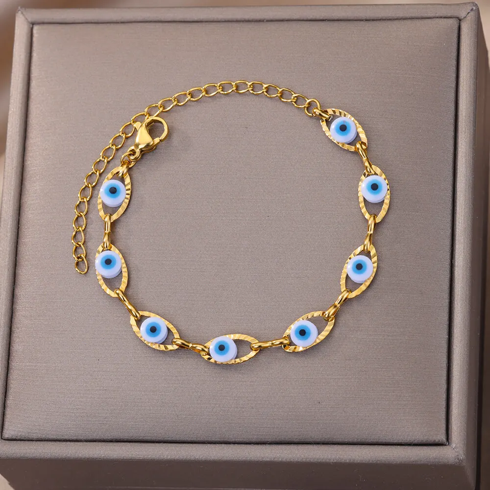 bohemian Evil Eye Bracelet Adjustable