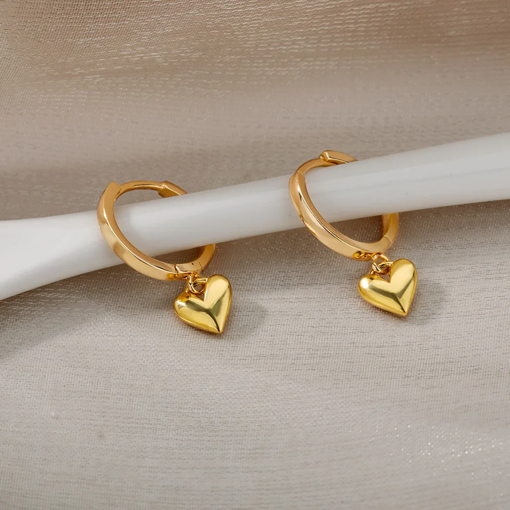 bohemian Heart Dangle Earrings