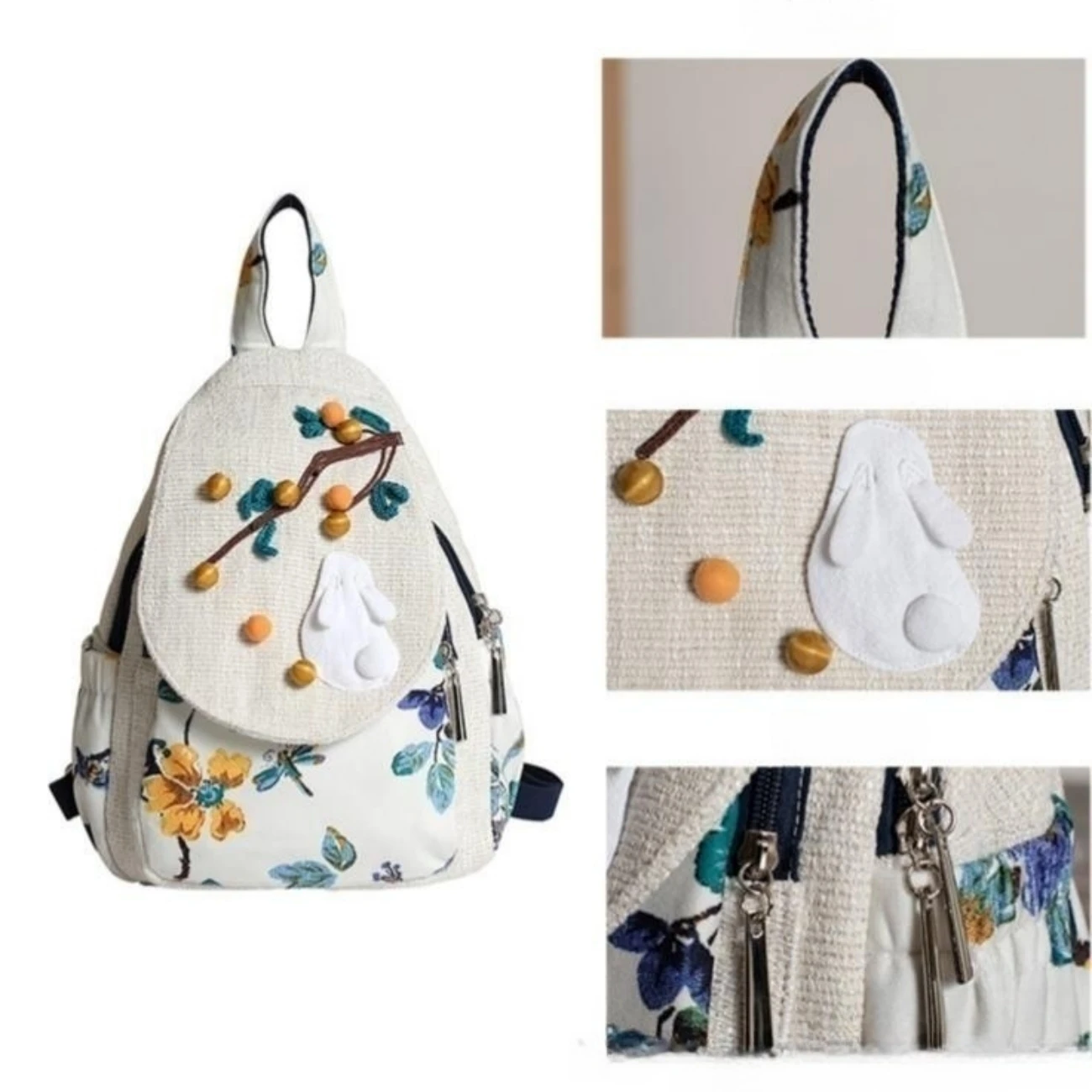 hippie Floral Kids Backpack Fun