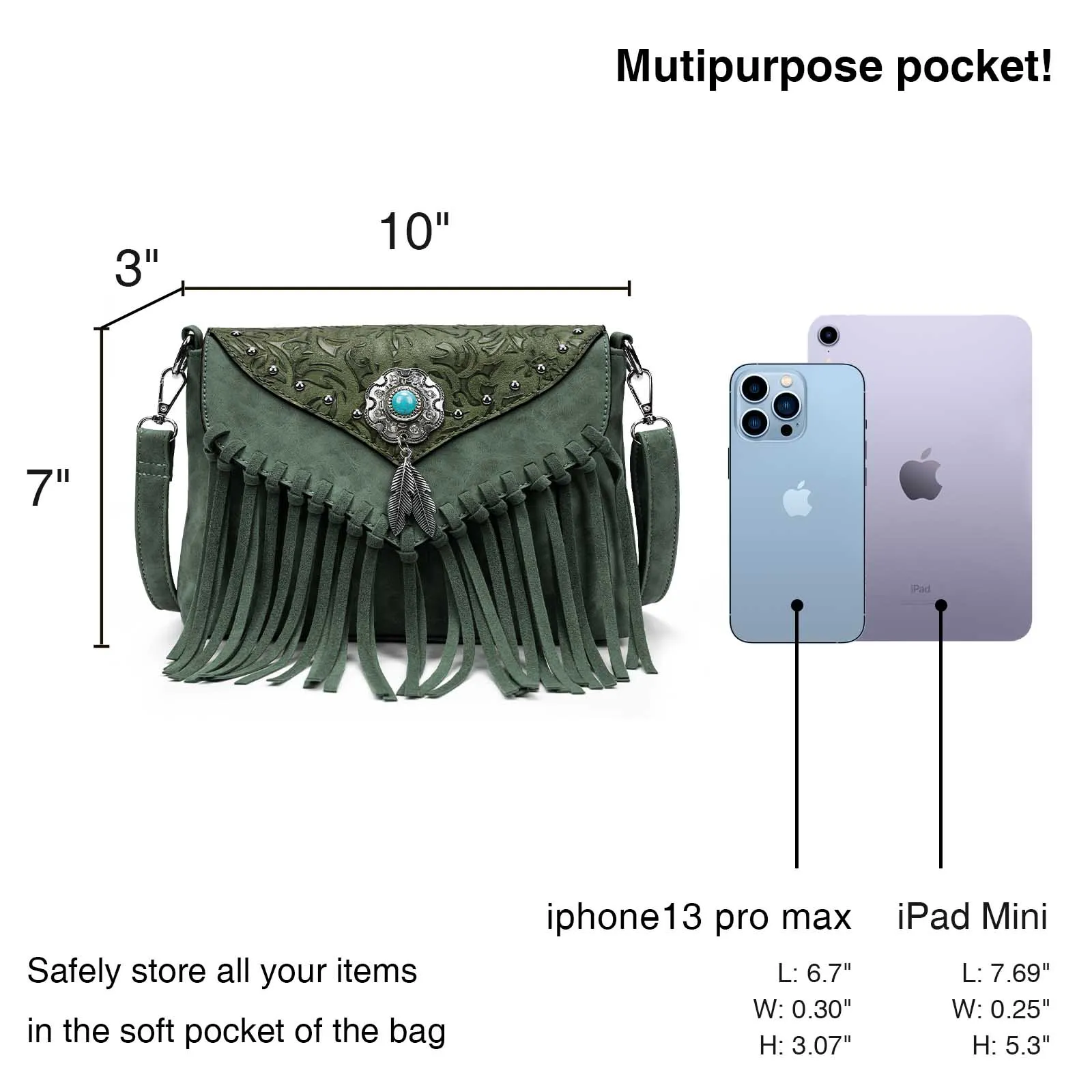 hippie Shoulder Bag for Women