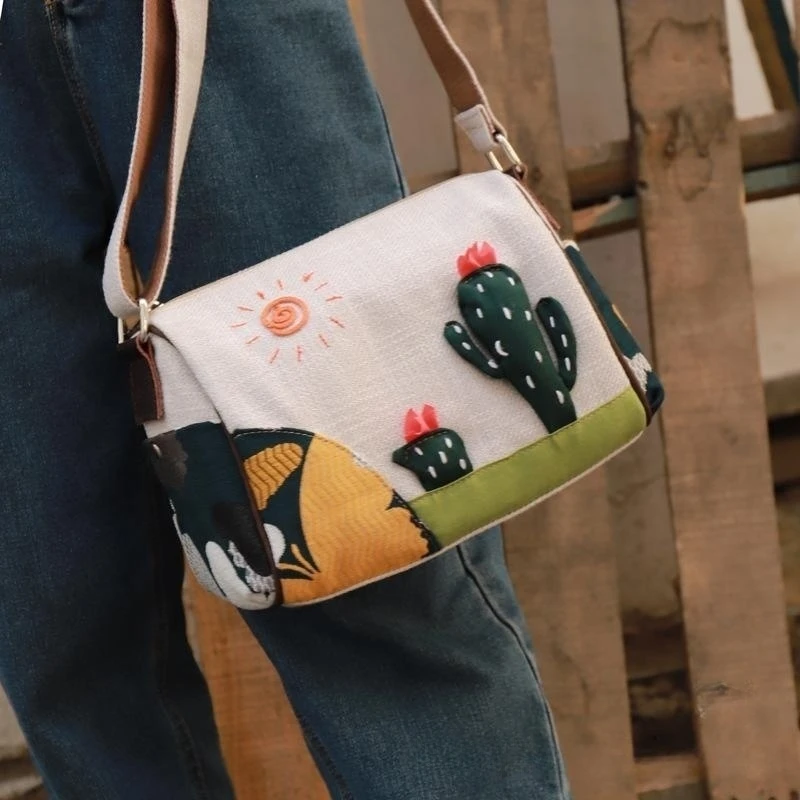vintage Bag Adjustable Floral Style