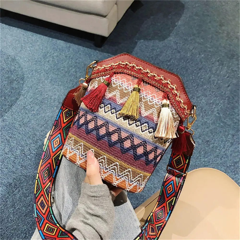 Colorful boho Bag with Tassels
