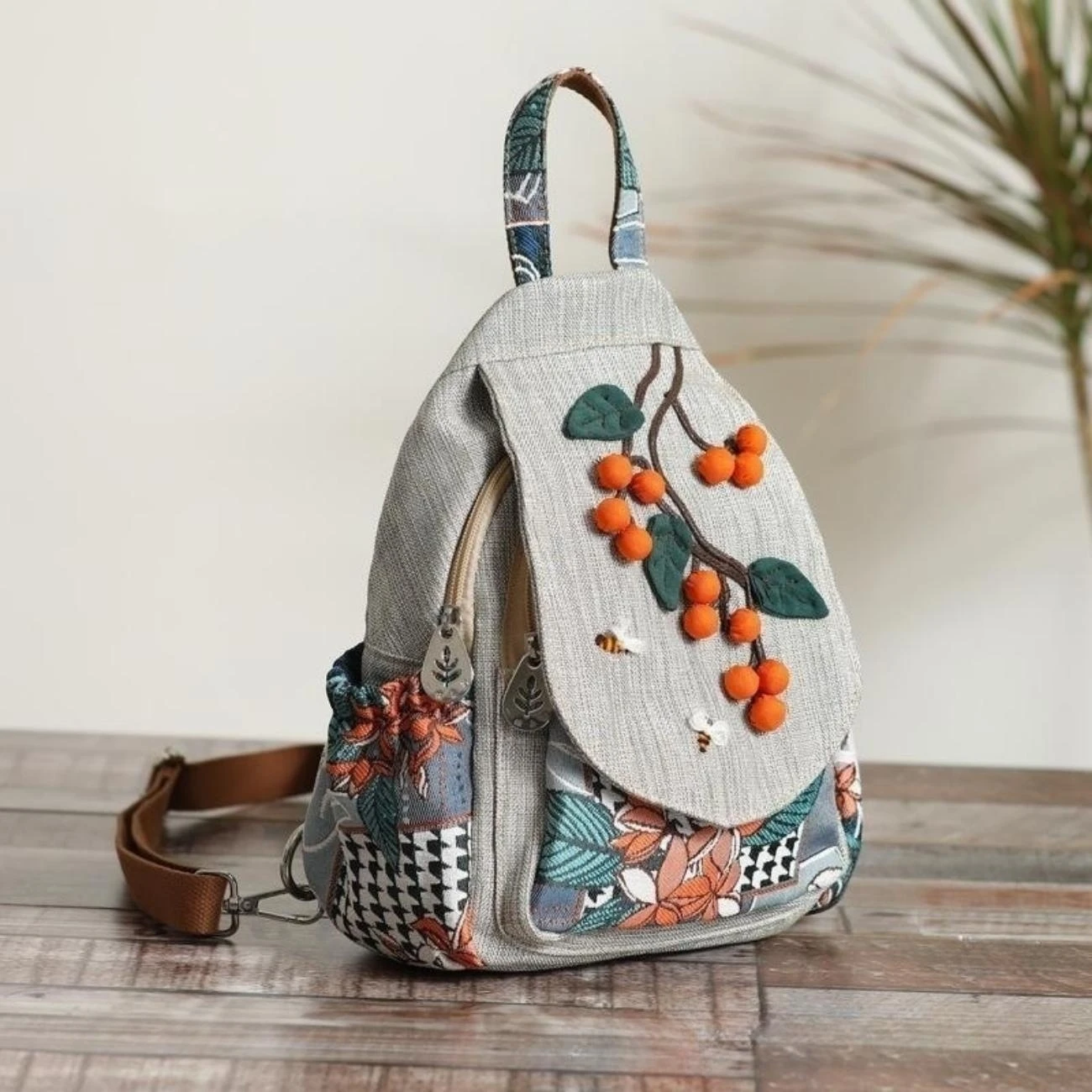 Colorful bohemian Backpack for Adventures