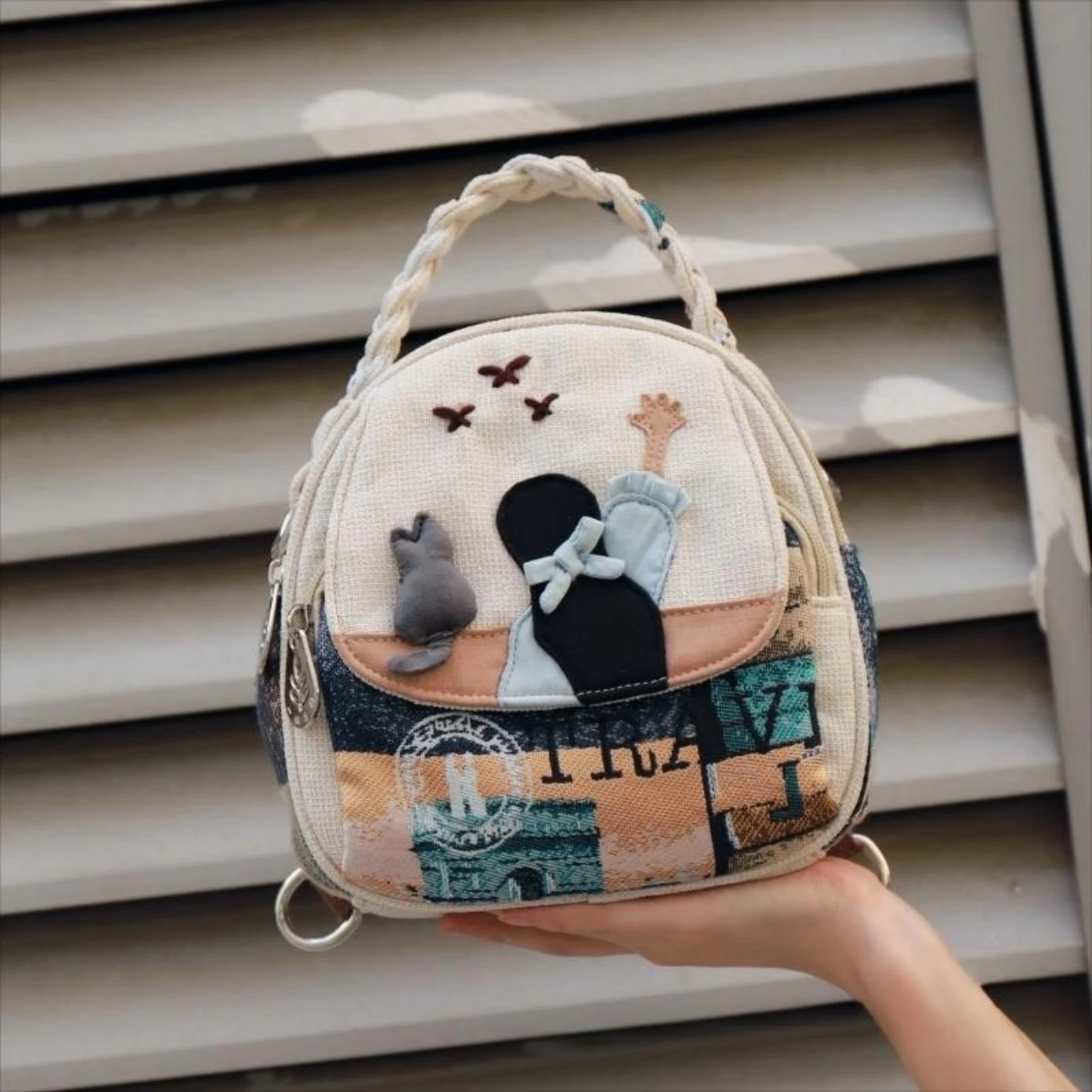 Colorful bohemian Backpack for Adventures