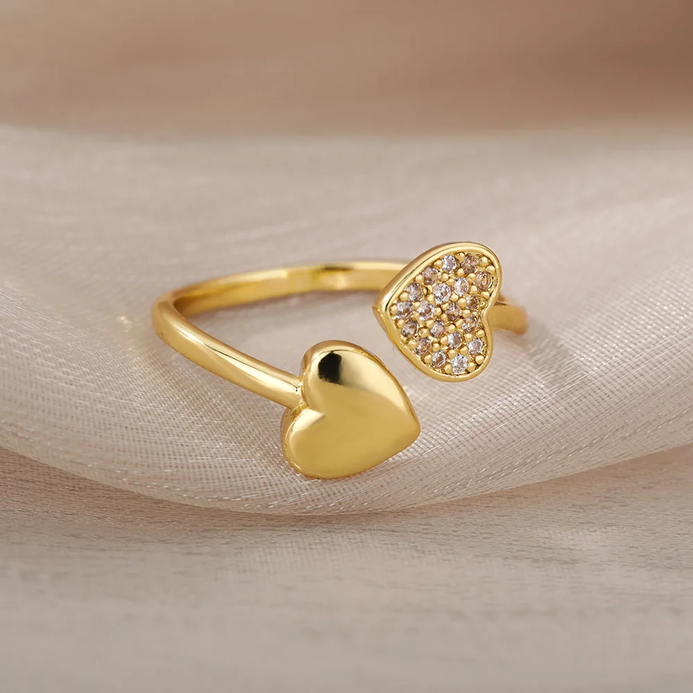 vintage Heart Ring Adjustable Jewelry