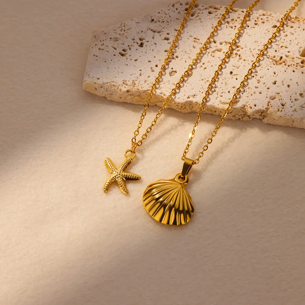 hippie Starfish Shell Necklace
