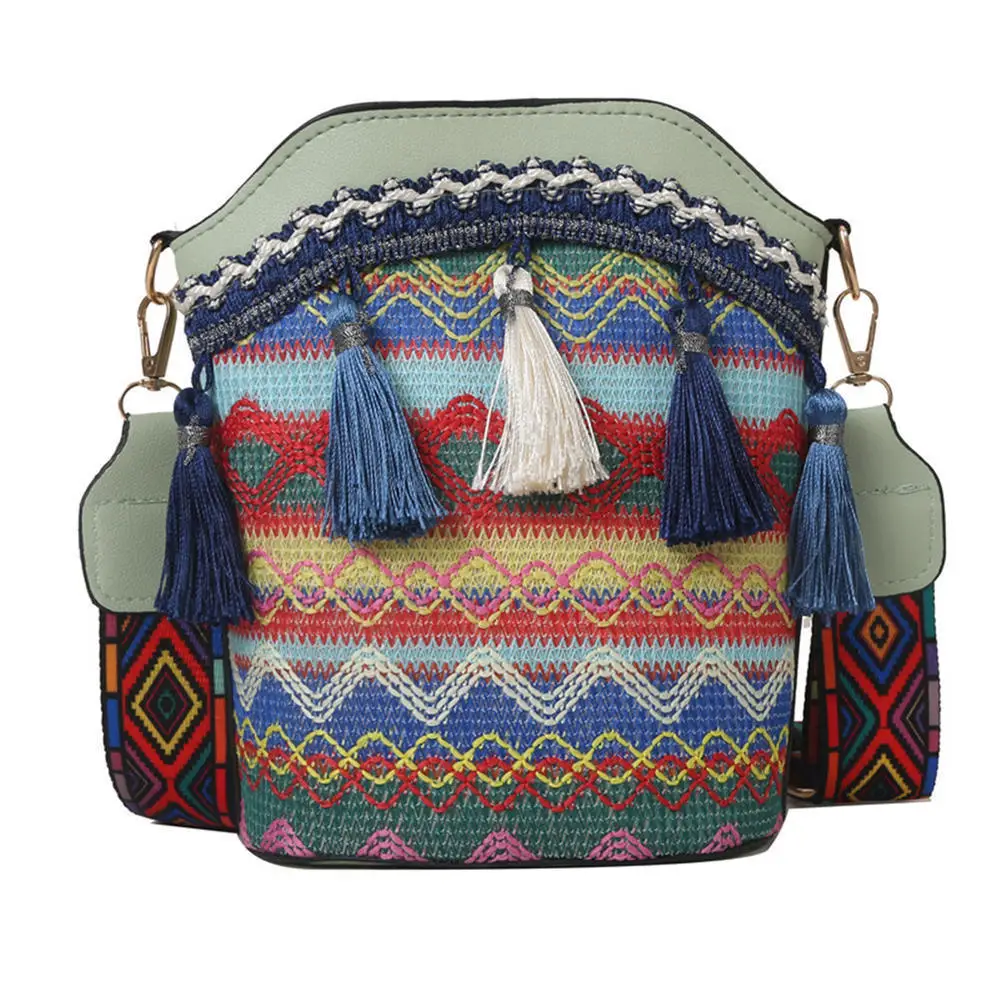 Colorful vintage Bag with Tassels