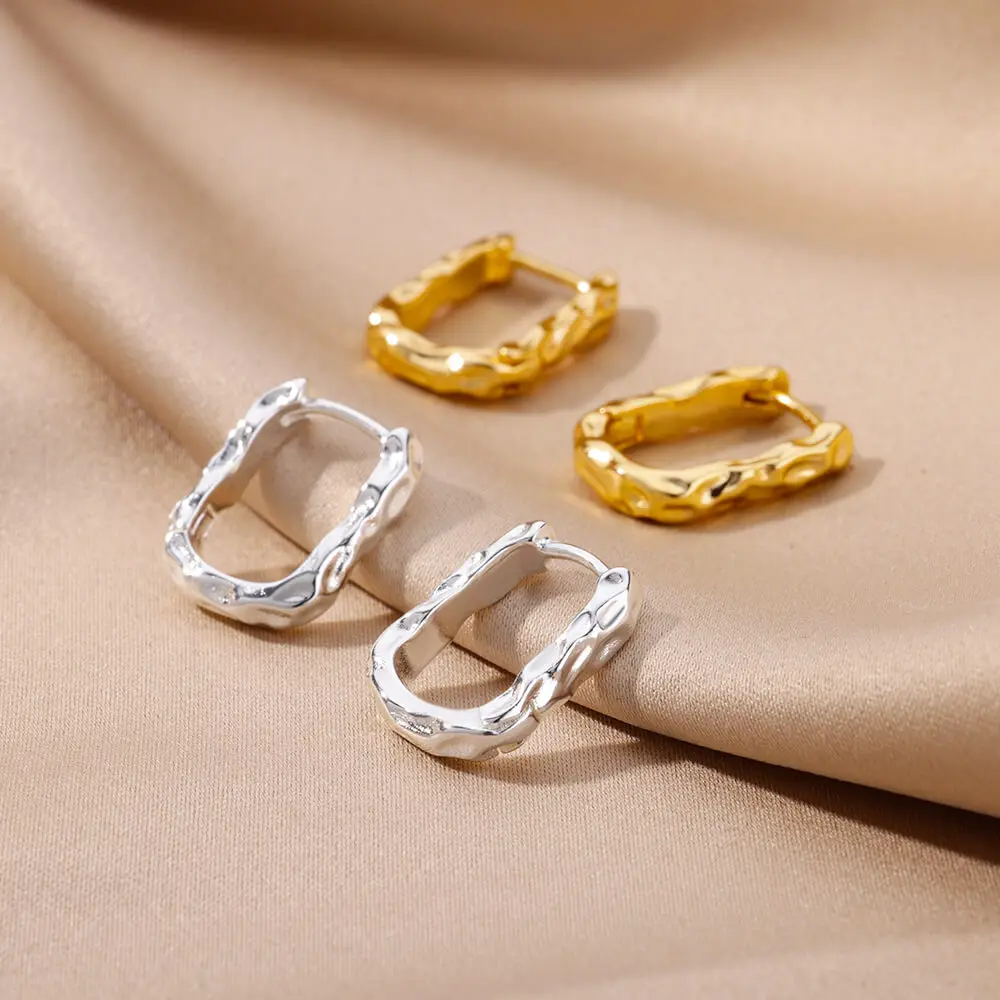 vintage Gold Plated Earrings Women