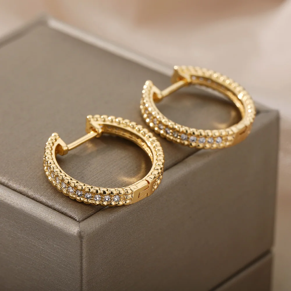 gypsy Gold Hoop Earrings Sparkle