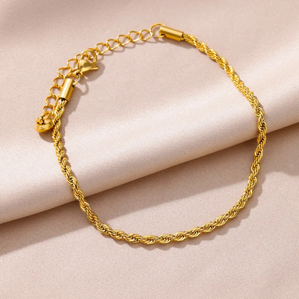 gypsy Twist Gold Chain Anklet