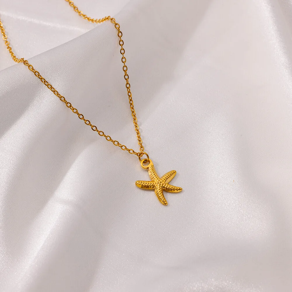 boho Starfish Shell Necklace