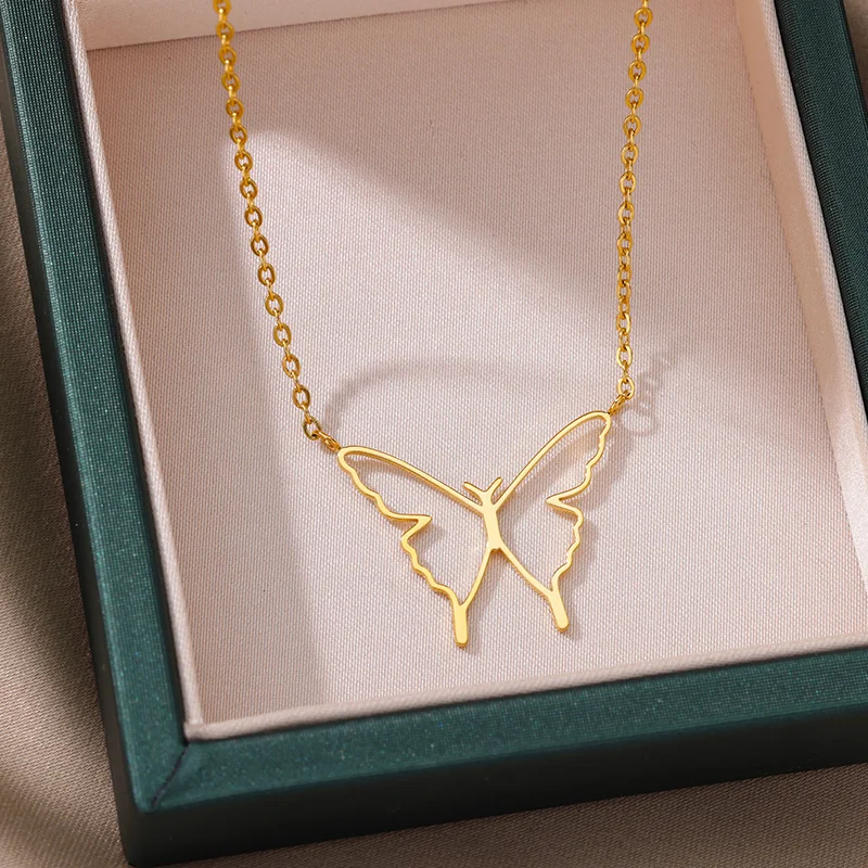 bohemian Butterfly Pendant Necklace