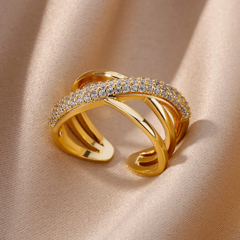 gypsy Elegance Zircon Cross Rings