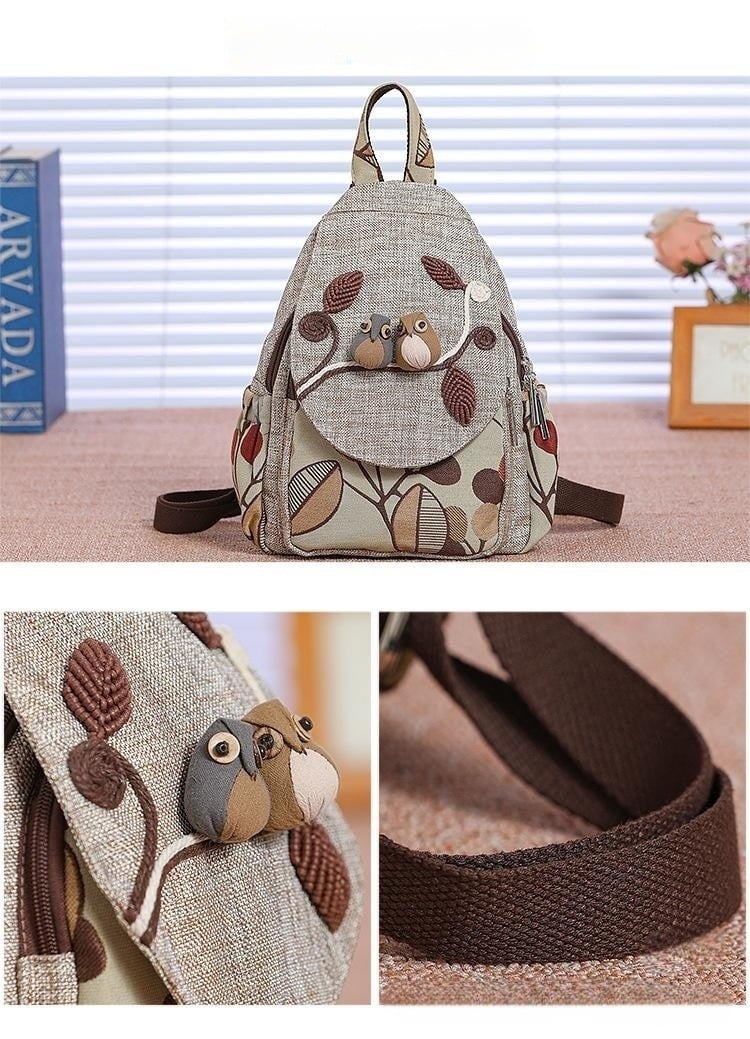 boho Cloth Backpack for Women