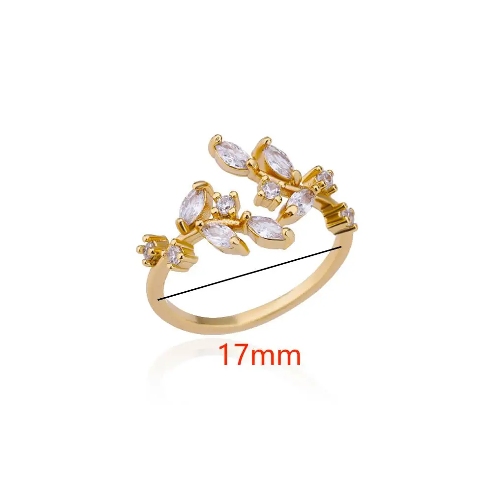 vintage Leaf Ring Gold Stainless