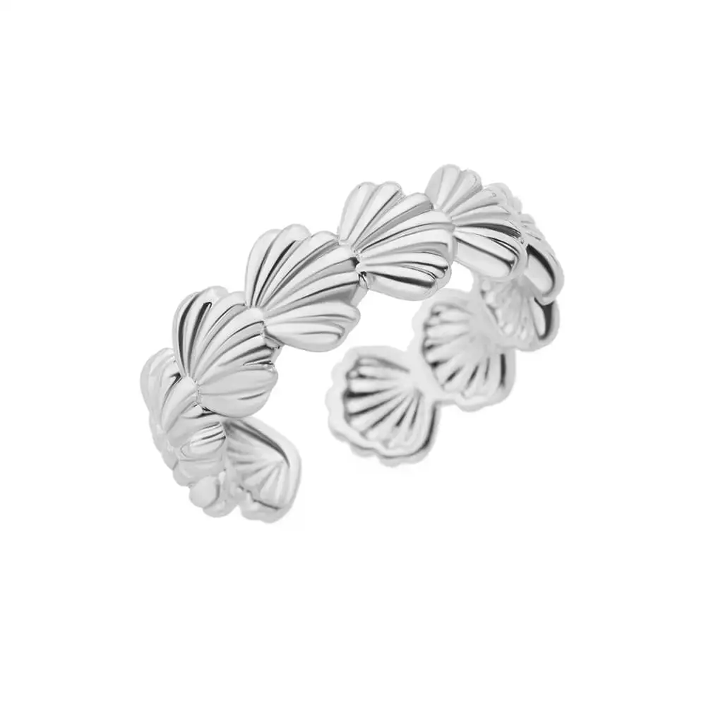 hippie Shell Ring Gold Shine